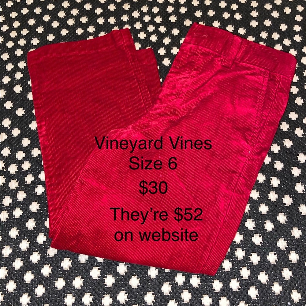 Boys Vineyard Vines pants (perfect for Christmas)!